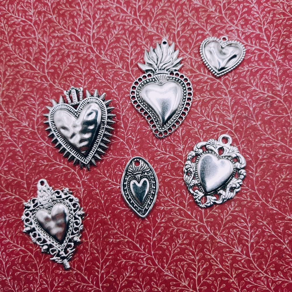 Heart pendants/charms